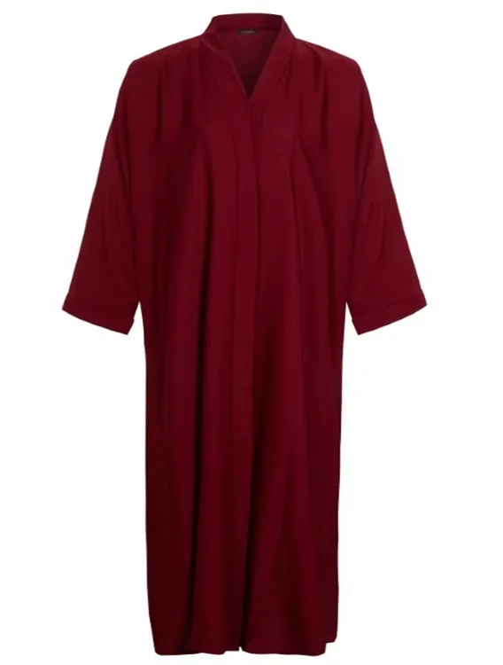 Maroon Open Abaya