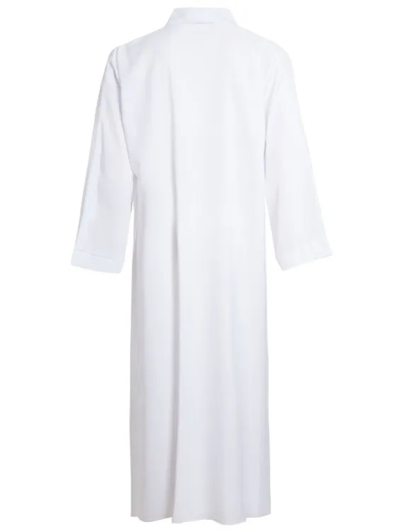 White Open Abaya