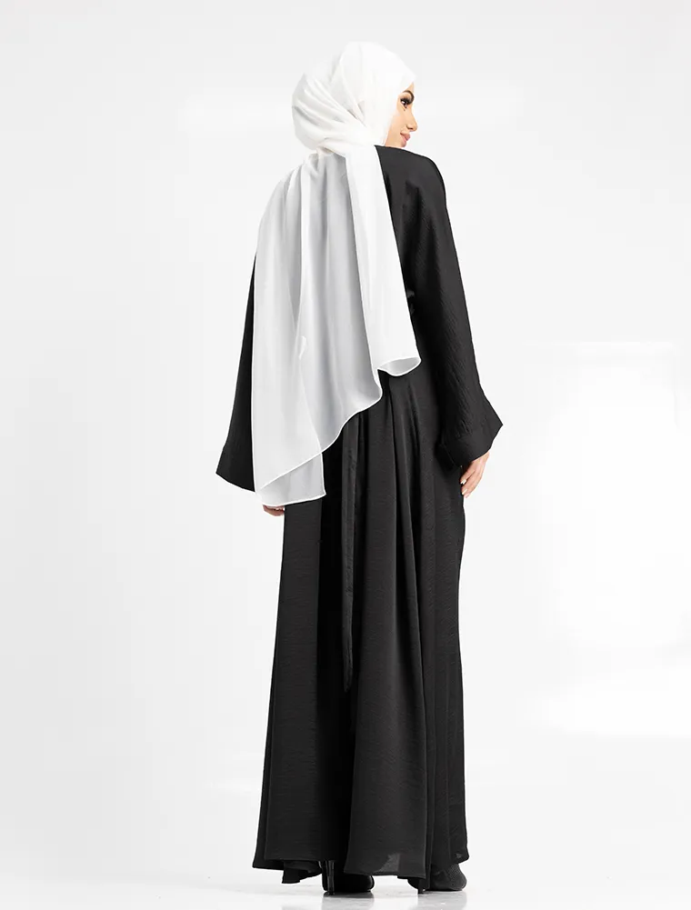 Black Silky Abaya