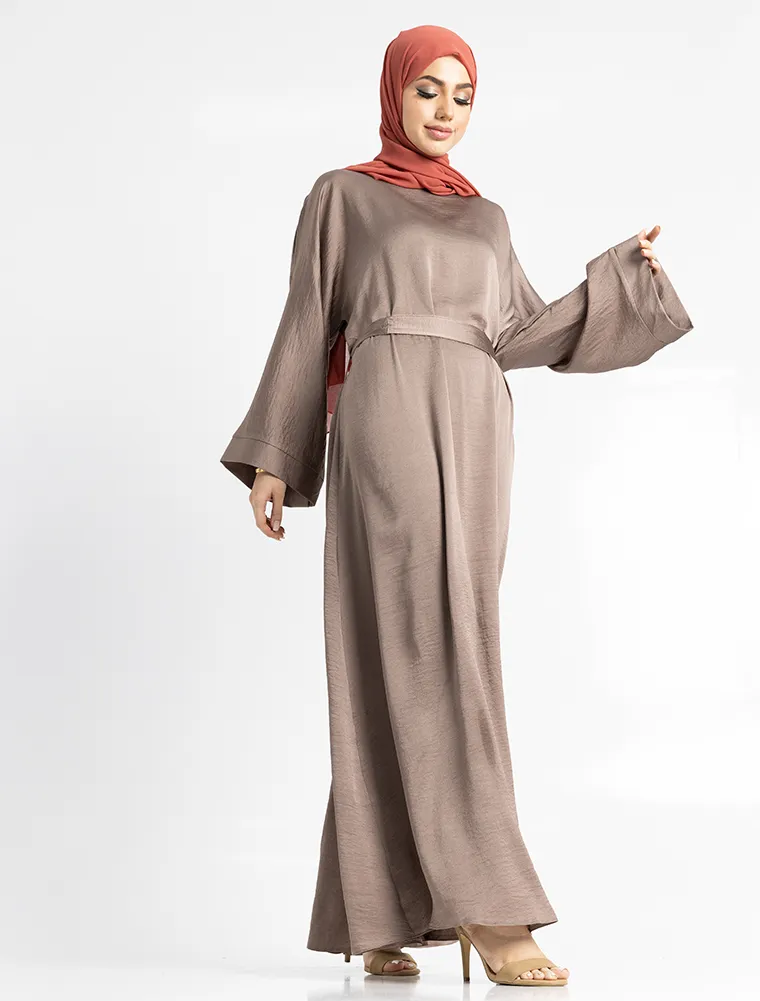 Mocha Silky Abaya