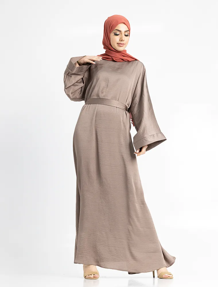 Mocha Silky Abaya