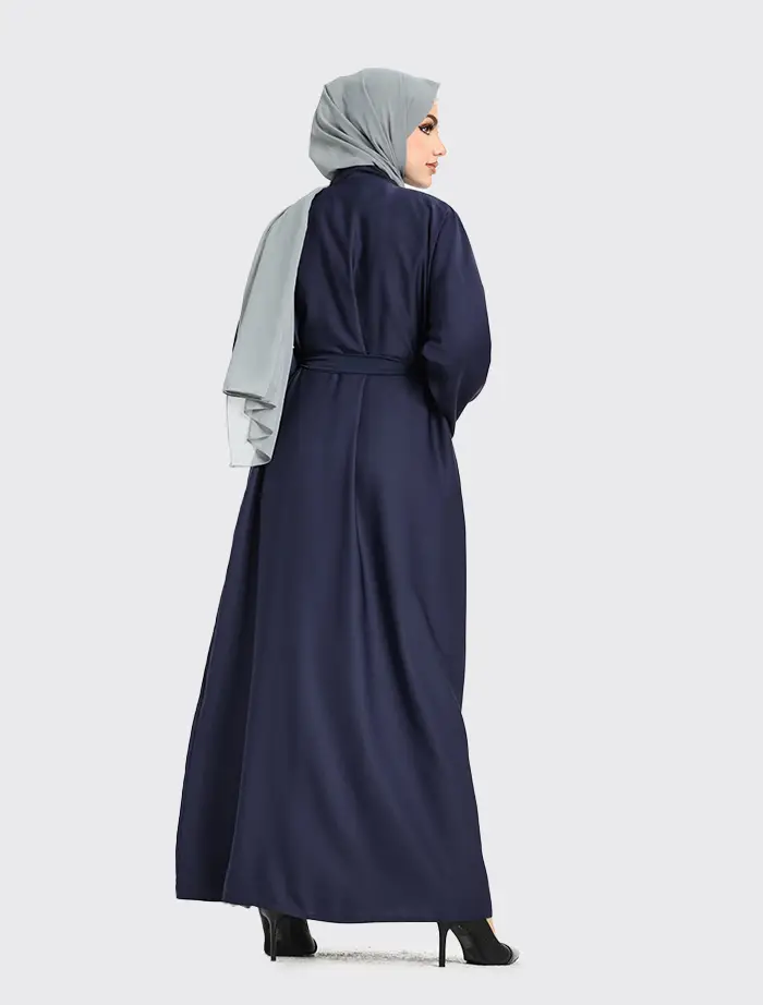 Navy Open Abaya