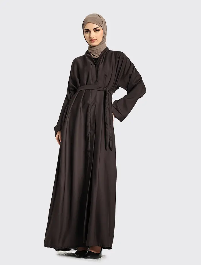 Chocolate Open Abaya