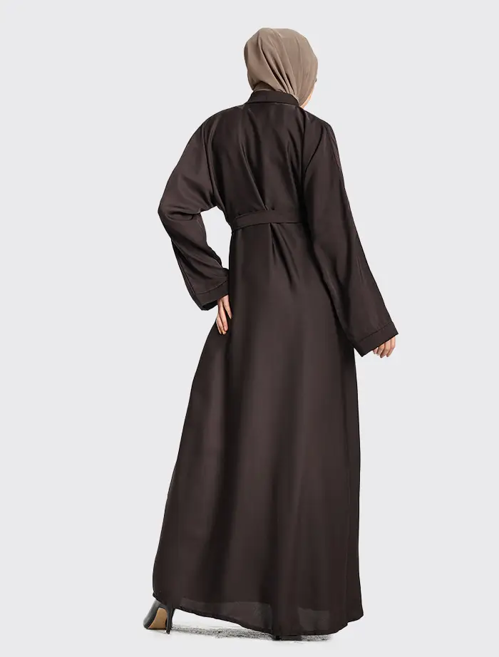 Chocolate Open Abaya