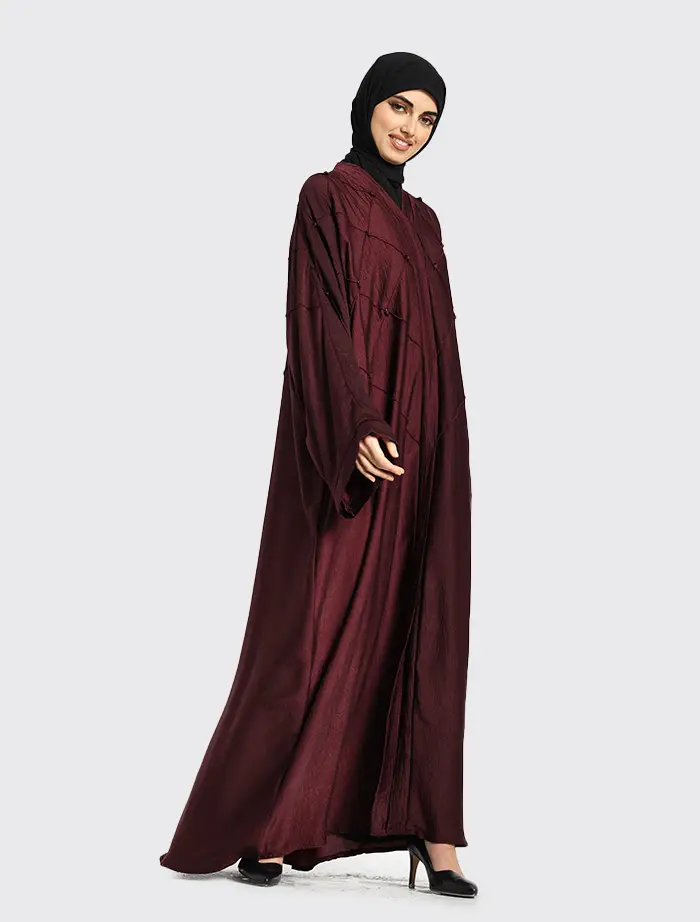 Maroon Aliah Abaya