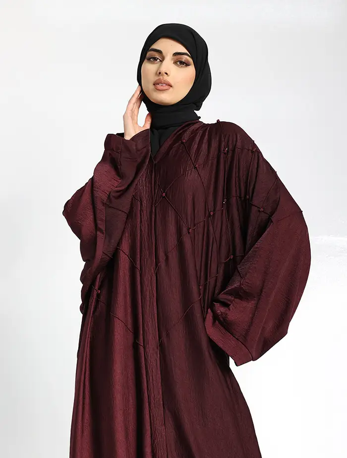Maroon Aliah Abaya