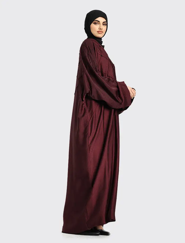 Maroon Aliah Abaya