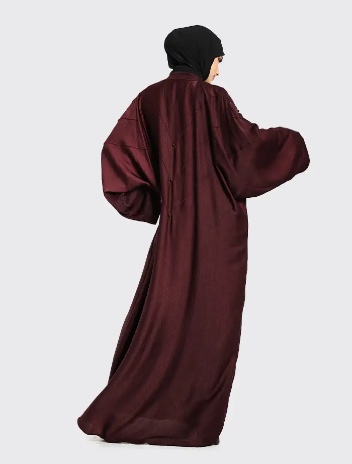 Maroon Aliah Abaya