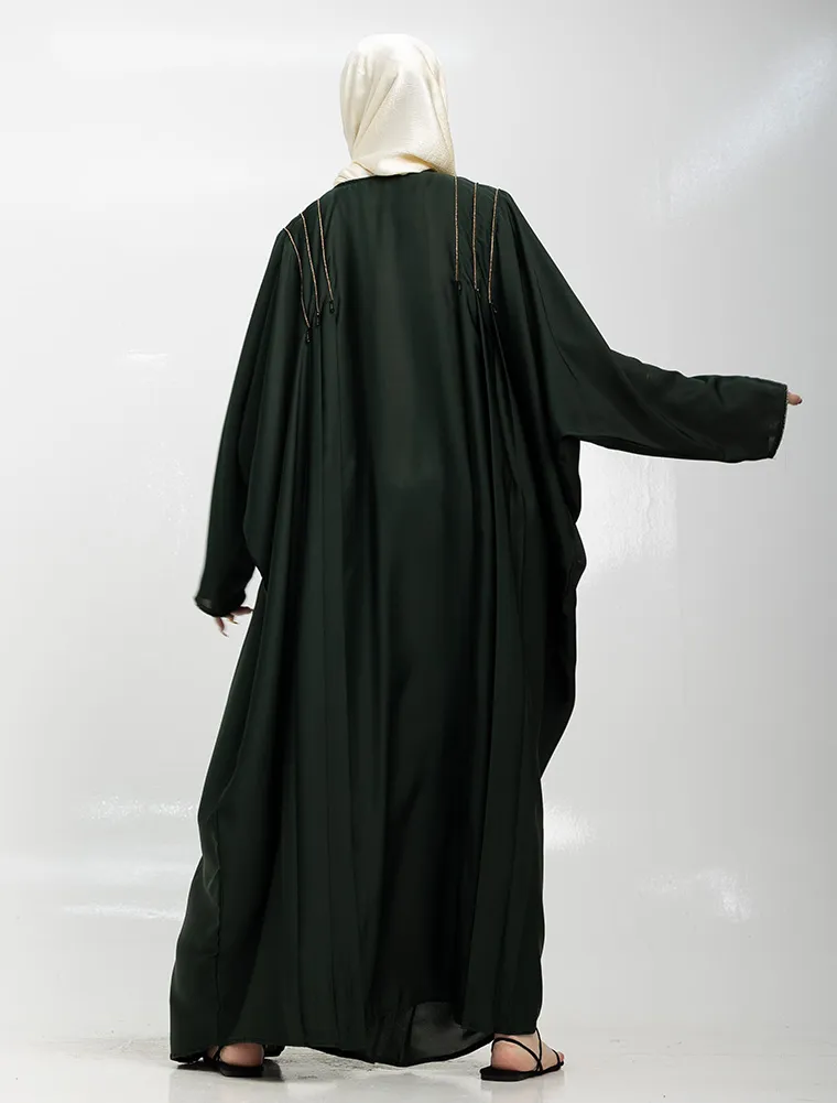 Green Habiba Batwing Abaya
