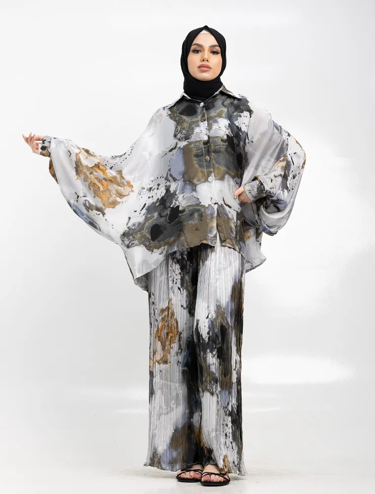 Marble Print Co-Ord Set main image 1