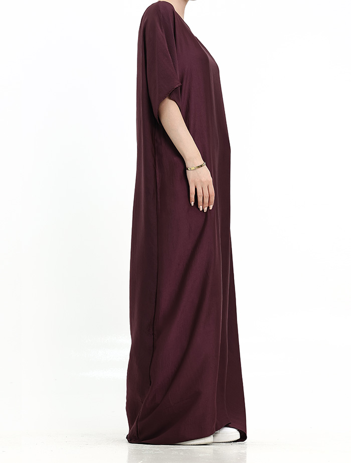 Plum Basic Slip Dress