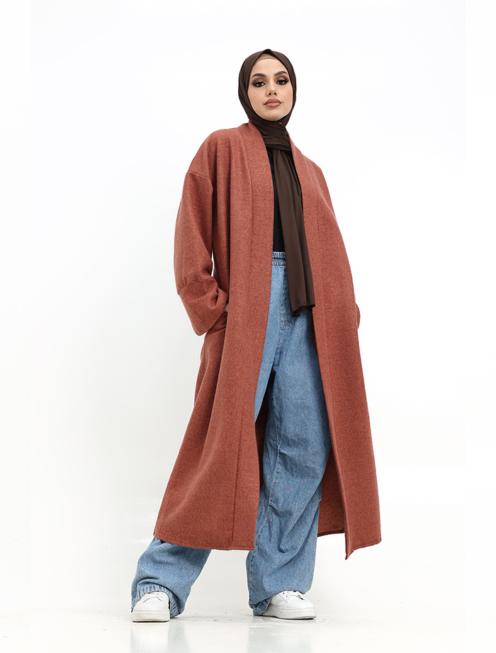 Coral wool coat outlet