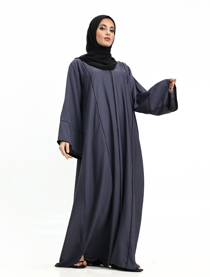 Grey Elegant Abaya