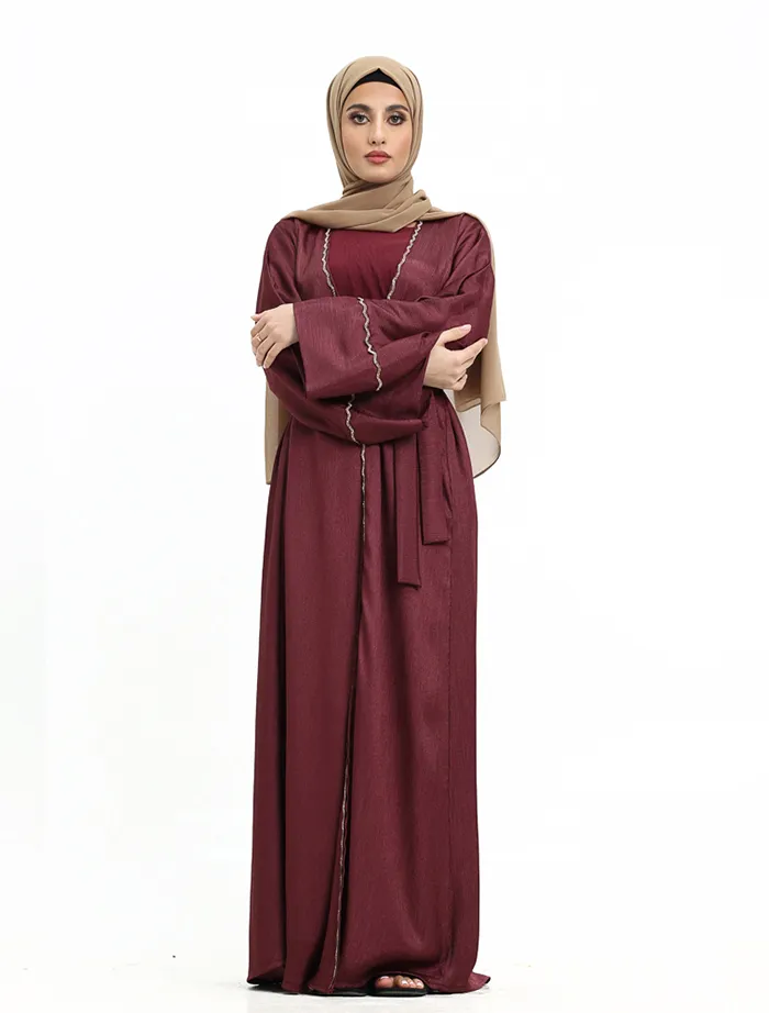 Maroon Organza 2 Piece