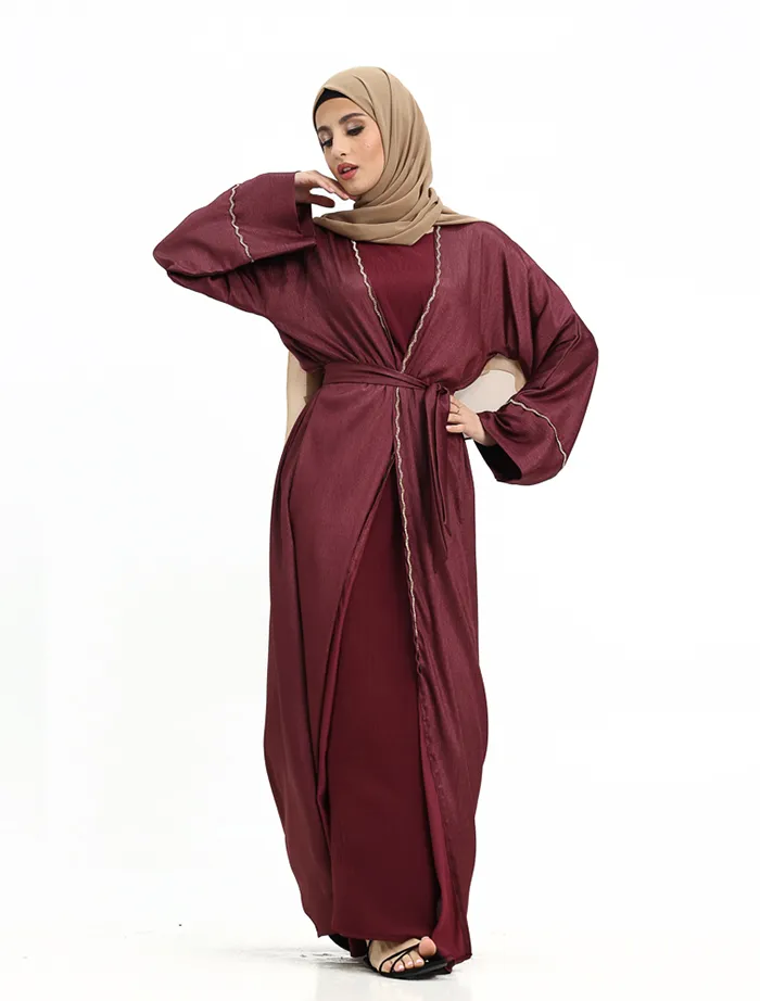 Maroon Organza 2 Piece