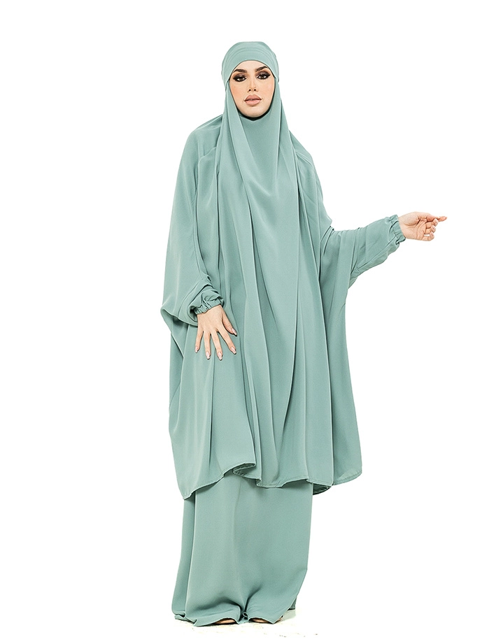 Mint 2 Piece Jilbab
