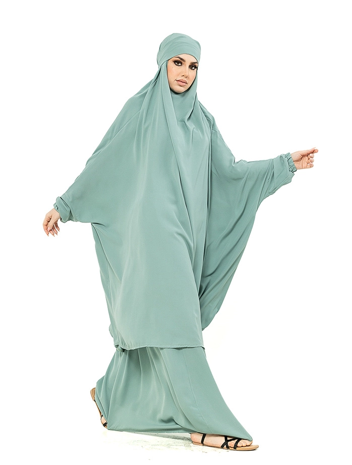 Mint 2 Piece Jilbab