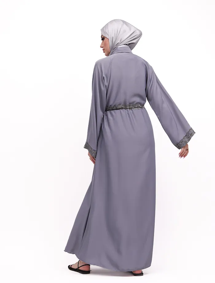 Grey Aafreen Abaya