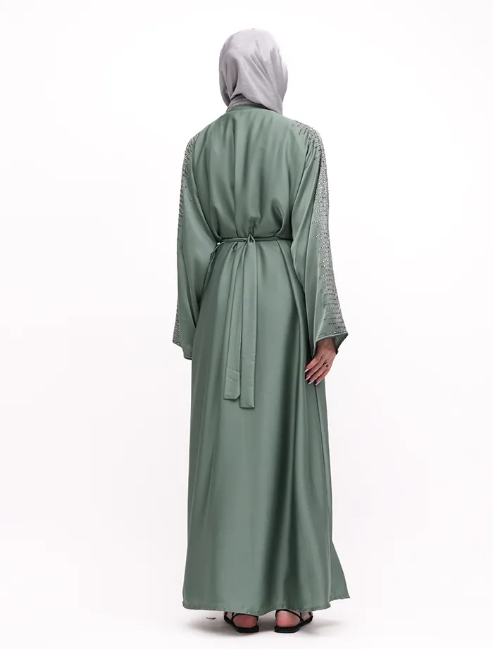 Sage Sparkle Satin 2 Piece