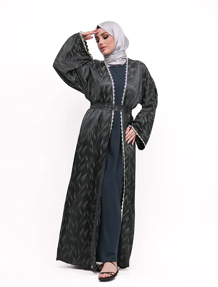 Sage Makeba Jacquard Abaya