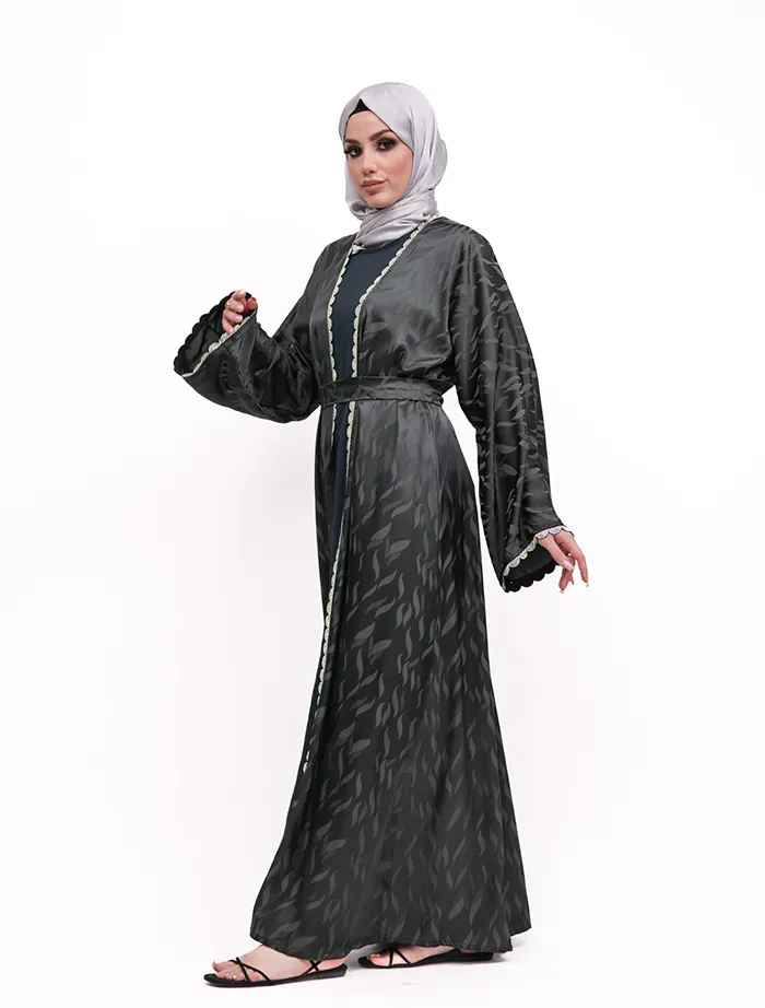 Sage Makeba Jacquard Abaya