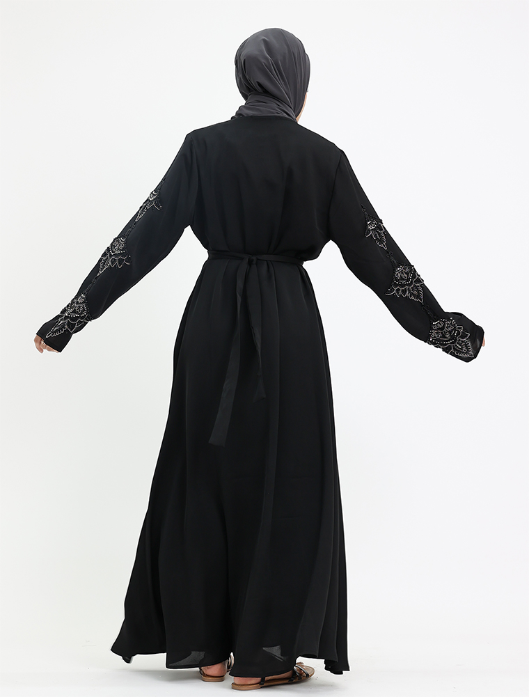 Black Silver Amal Kimono 