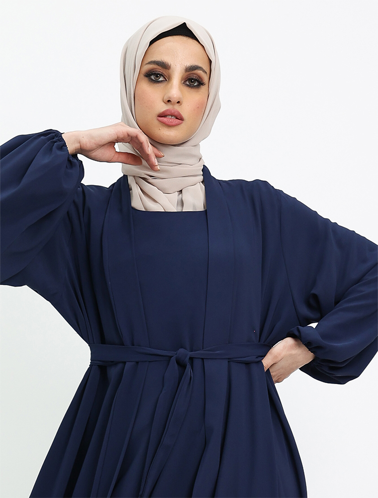 Navy Raaida Kimono