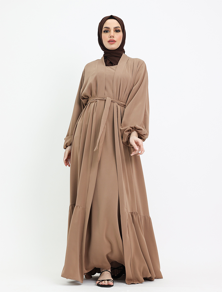 Mocha Raaida Kimono
