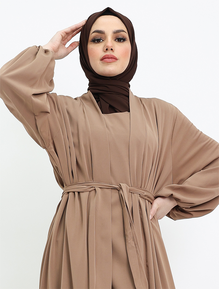 Mocha Raaida Kimono