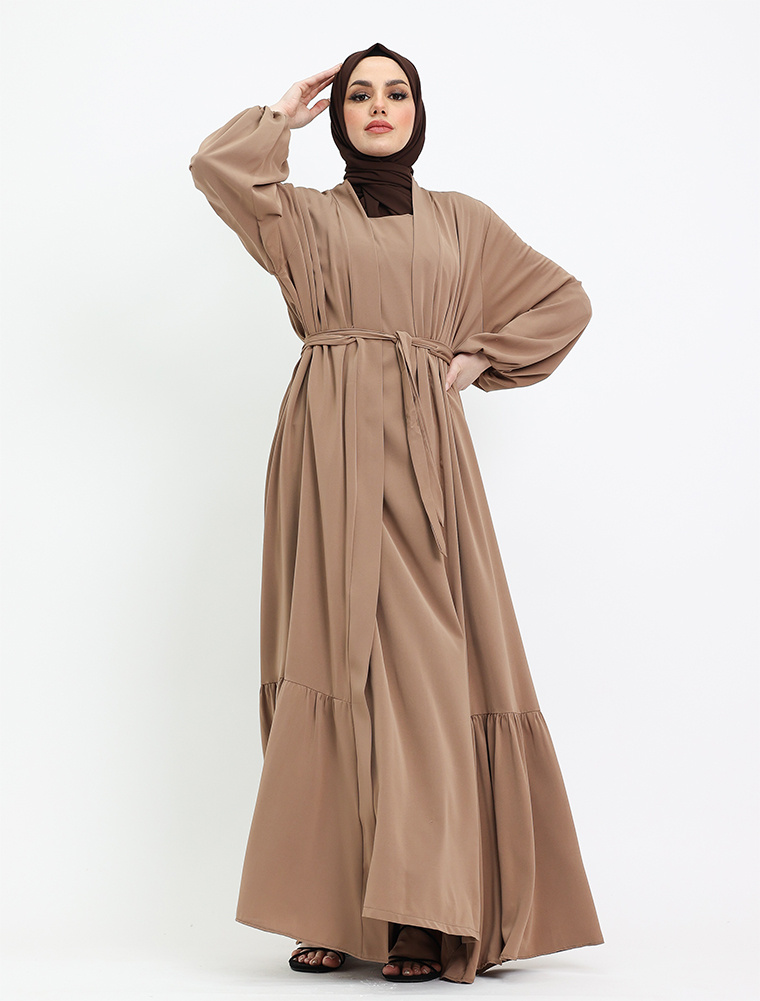 Mocha Raaida Kimono