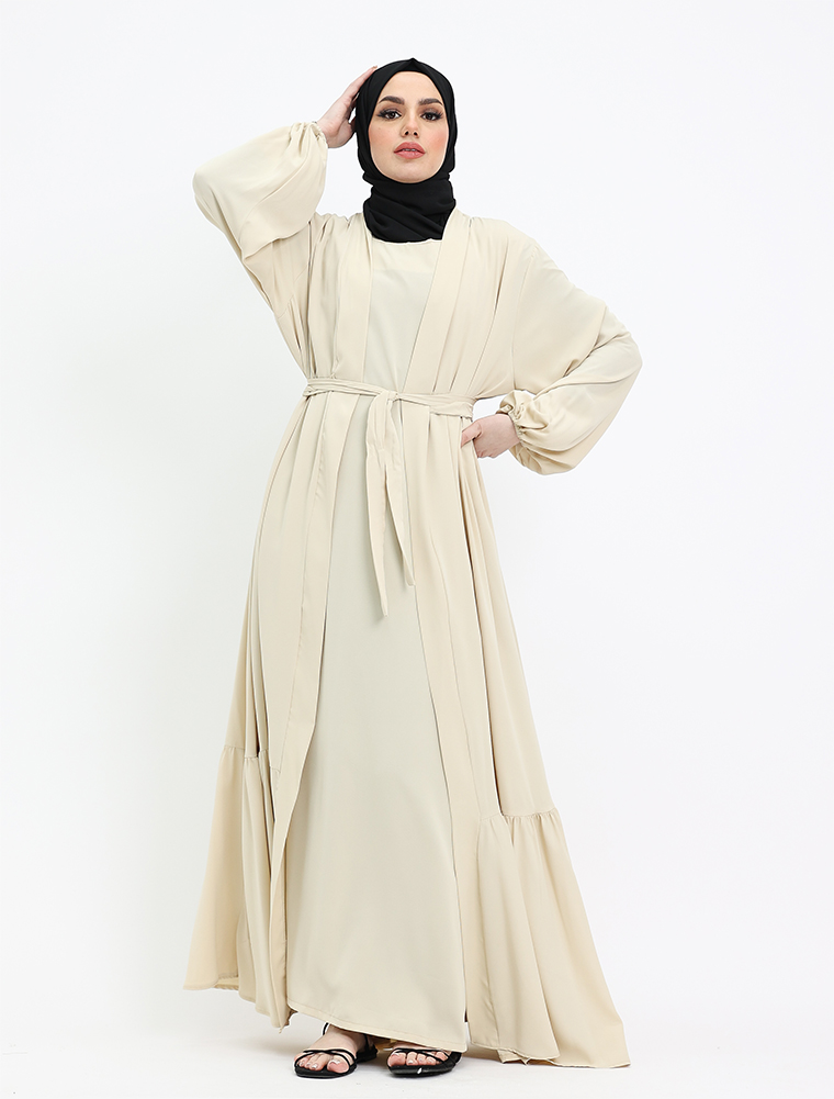 Cream Raaida Kimono