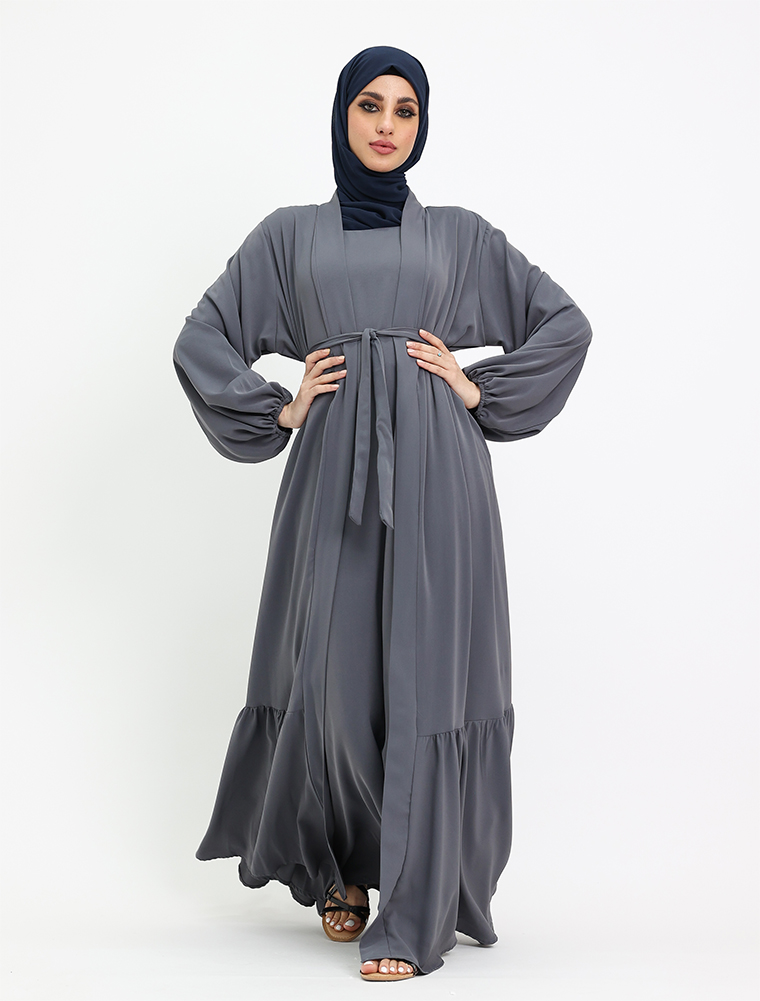 Grey Raaida Kimono