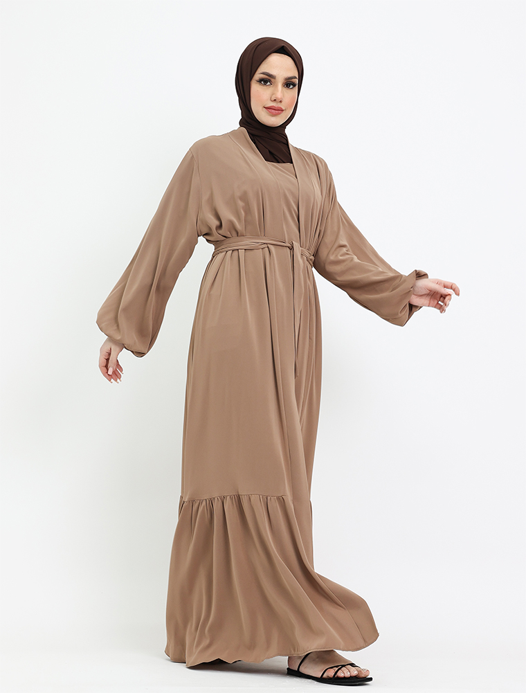Mocha Raaida Kimono