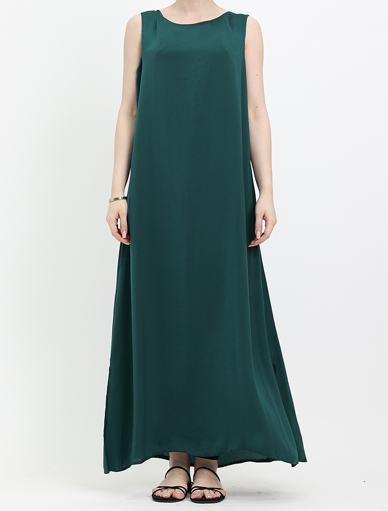 mini strapless green dress Hermie Silky Satin Maxi Dress Forest Green | Wedding Guest Dress | Maxi main image 0
