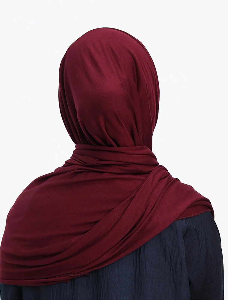 Maroon Girls Instant Jersey Hijab