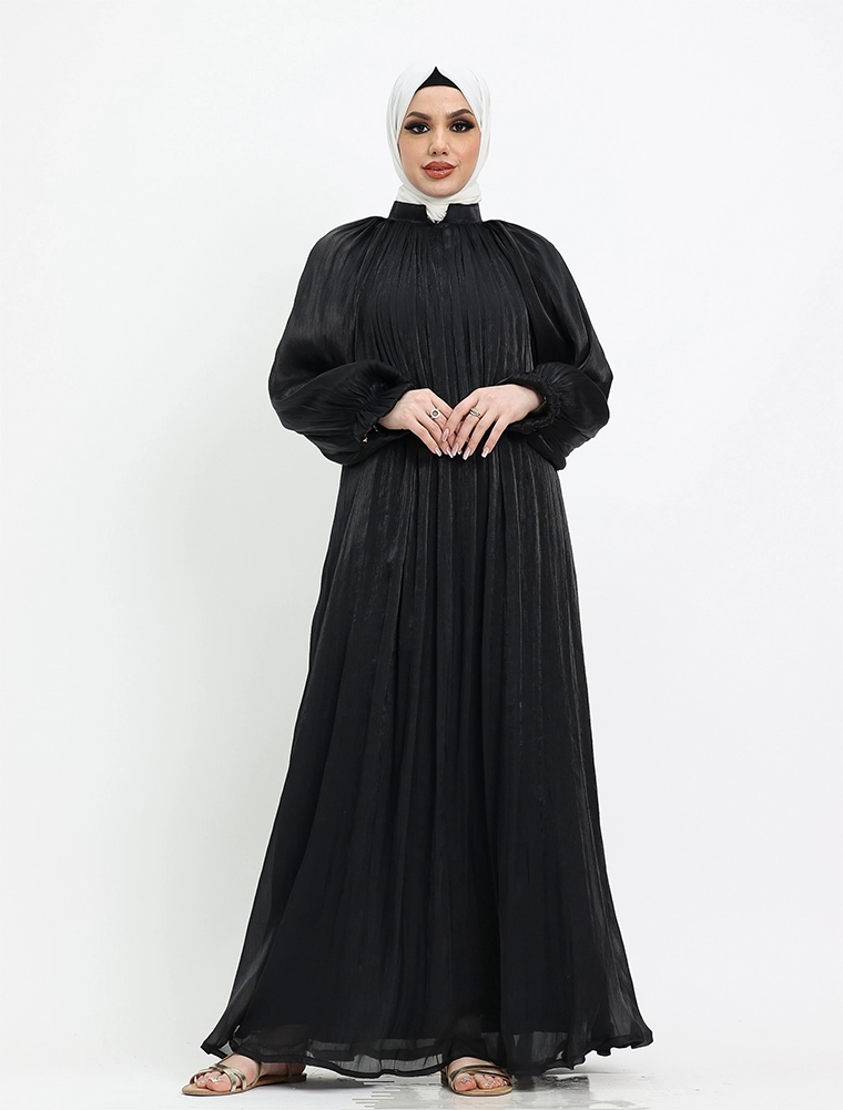 Black Organza Umbrella Abaya
