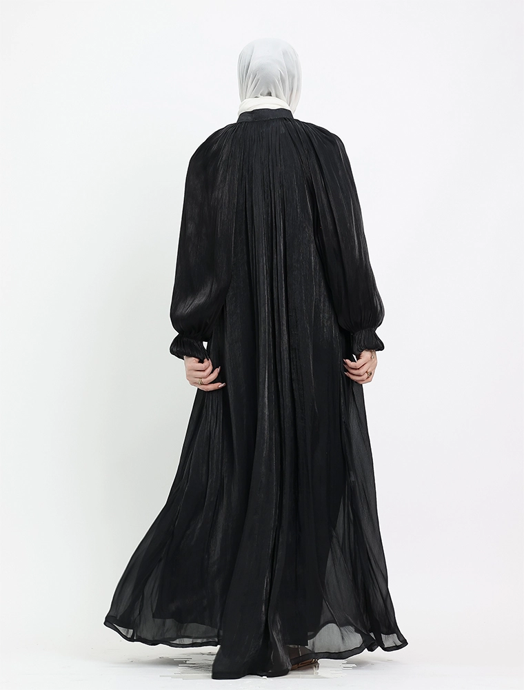 Black Organza Umbrella Abaya