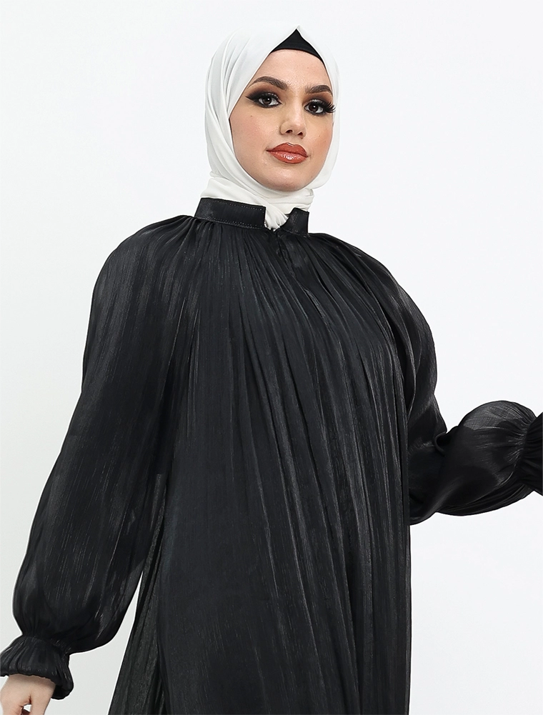 Black Organza Umbrella Abaya