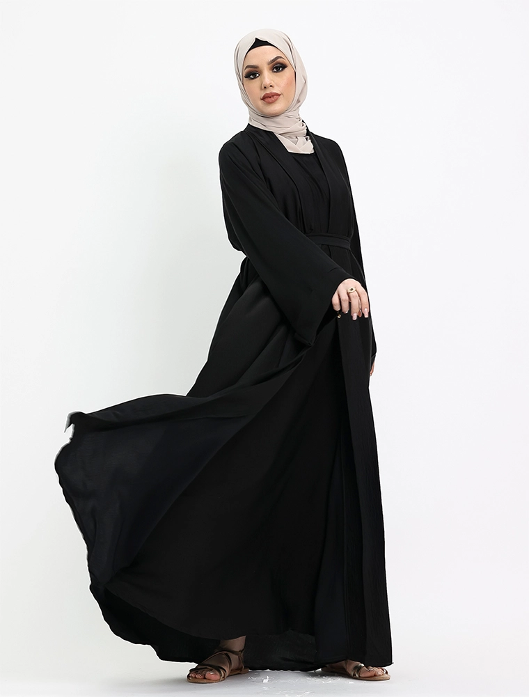 Black Simple Kimono