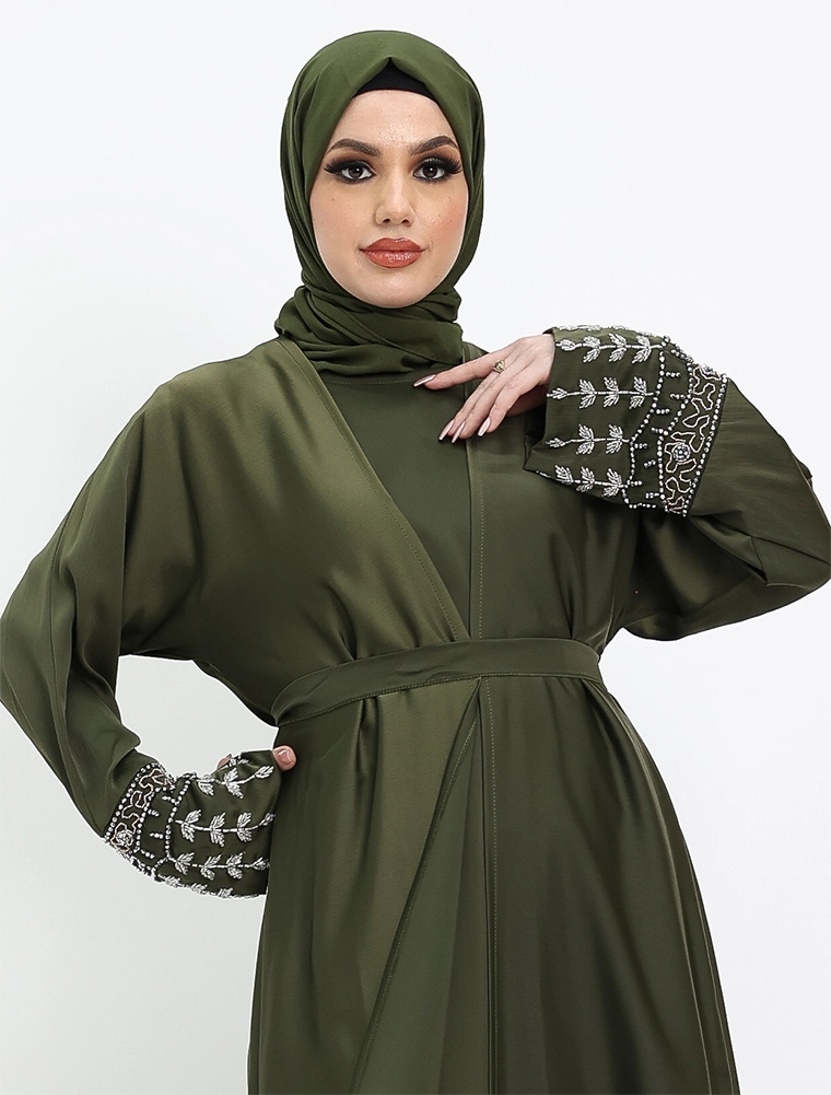 Olive 2 Piece Tuan Abaya