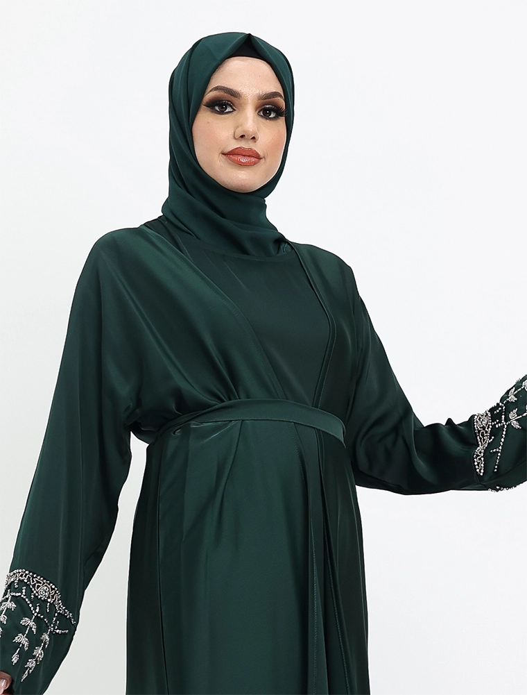 Green 2 Piece Tuan Abaya