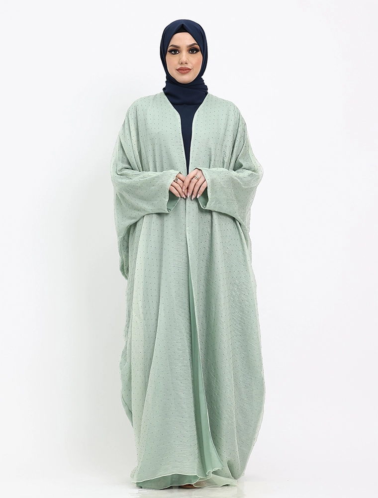 Mint Open Organza Batwing 