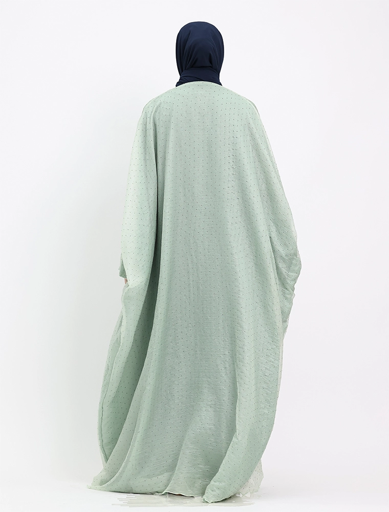 Mint Open Organza Batwing 