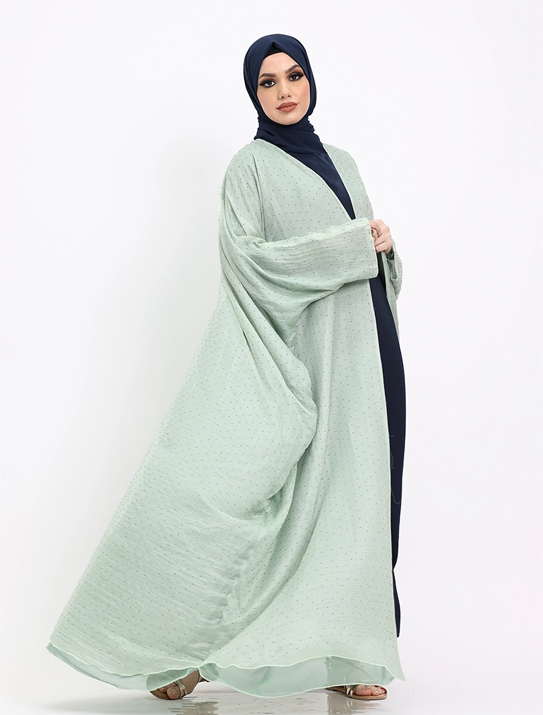 Mint Open Organza Batwing 