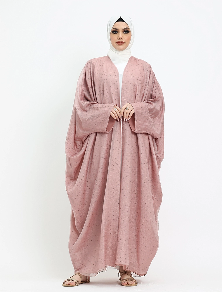 Pink Open Organza Batwing 