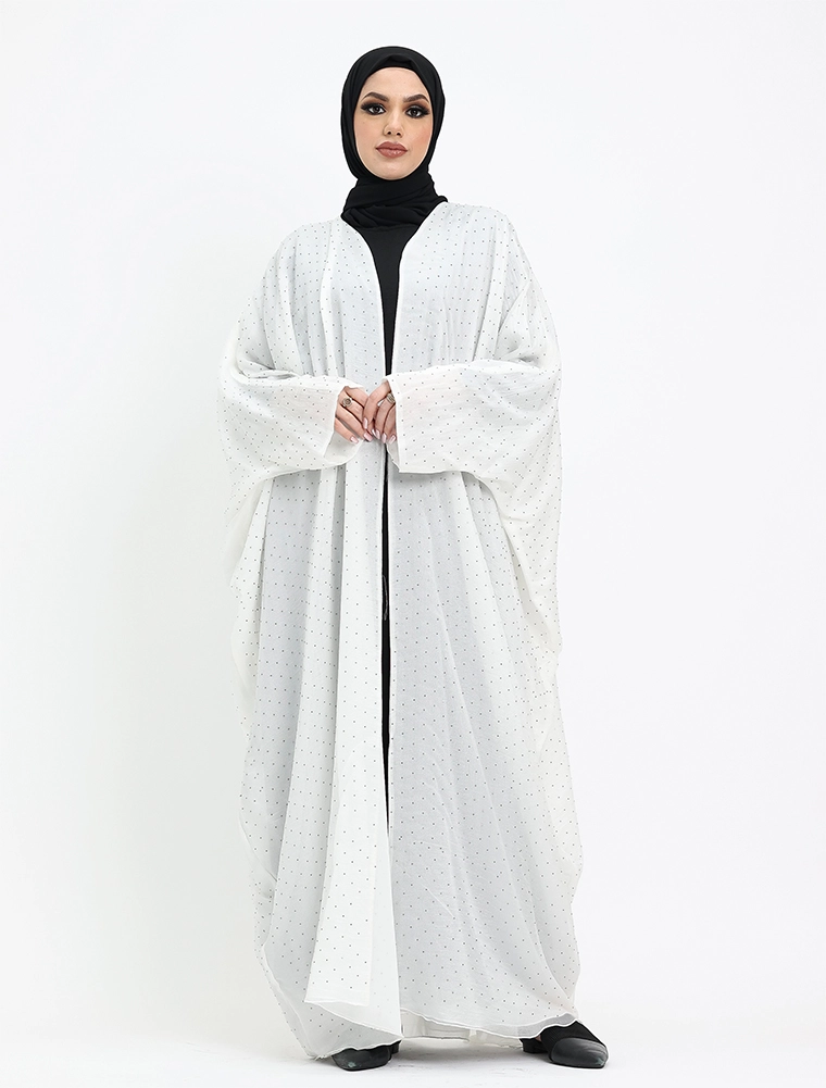Ivory Open Organza Batwing 