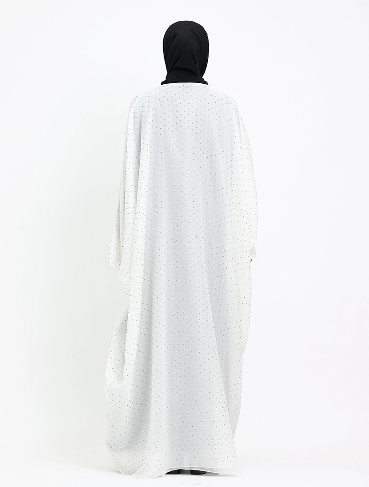 Ivory Open Organza Batwing 