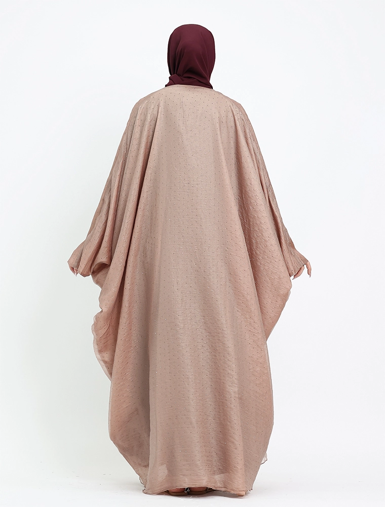 Mocha Open Organza Batwing 