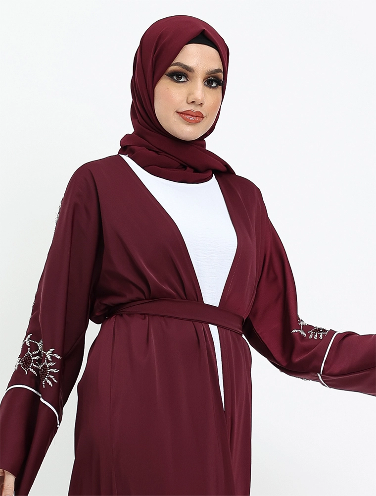 Maroon 2 Piece Finn Abaya