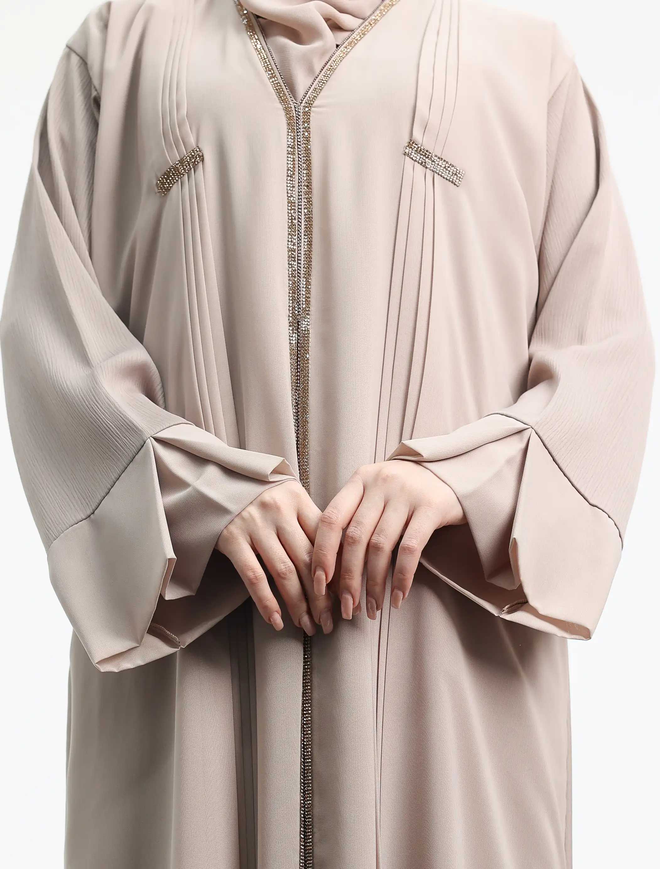 Stone Nur Chiffon Abaya